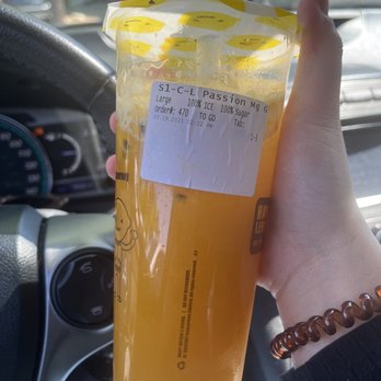 Happy Lemon - Passionfruit Mango Green Tea - Bubble Tea Near Me - Austin, Texas