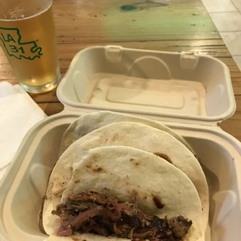 Bayou Teche Brewery - Awesome pulled pork tacos!! - Breweries Near Me - Arnaudville, Louisiana