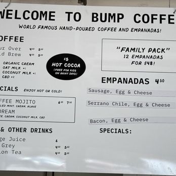 Bump Coffee - Menu - Coffee & Tea Near Me - Cardiff, California Bump Coffee - Menu - Coffee & Tea Near Me - Cardiff, California