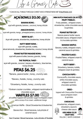 Menu photo 2 Lily & Grace’s Cafe Coatesville, PA Menu photo 2 Lily & Grace’s Cafe Coatesville, PA