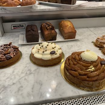 Maison Alyzee - Thanksgiving pies; from left to right, pecan, pumpkin, and apple - Bakeries Near Me - Mountain View, California