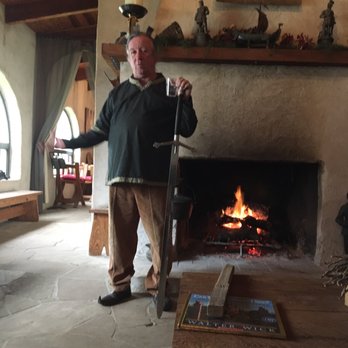 Newman Castle - The owner telling us about his home and castle. It was cold and rainy outside! - Bus Tours Near Me - Bellville, Texas Newman Castle - The owner telling us about his home and castle. It was cold and rainy outside! - Bus Tours Near Me - Bellville, Texas