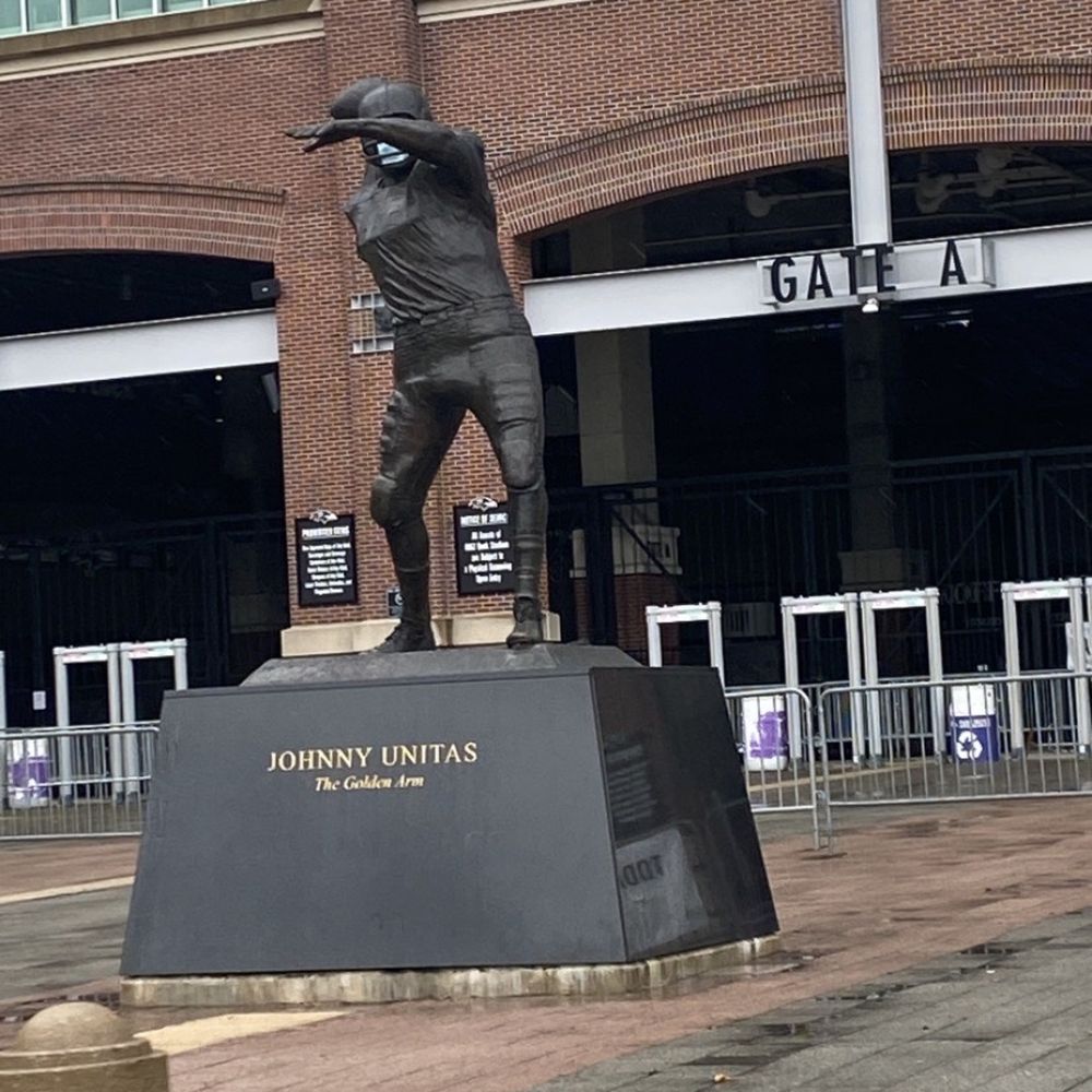 Johnny Unitas Statue - Landmarks & Historical Buildings Near Me - Baltimore, Maryland
