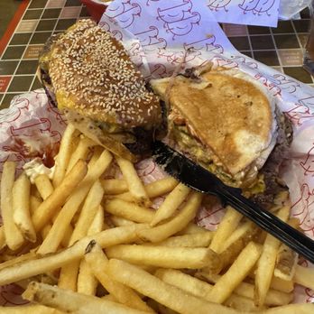Butterbird - Another shot of the Triple Smash Burger. - Chicken Shop Near Me - Madison, Wisconsin Butterbird - Another shot of the Triple Smash Burger. - Chicken Shop Near Me - Madison, Wisconsin