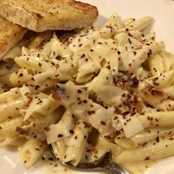 Main Street Grille - Chicken Alfredo - Added some crushed red pepper flakes b/c I like my food spicy!