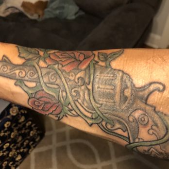 Progressive Tattoo - Wish I had a pic of when it was faded! Fantastic fix up! - Tattoo Near Me - Lindenhurst, New York Progressive Tattoo - Wish I had a pic of when it was faded! Fantastic fix up! - Tattoo Near Me - Lindenhurst, New York