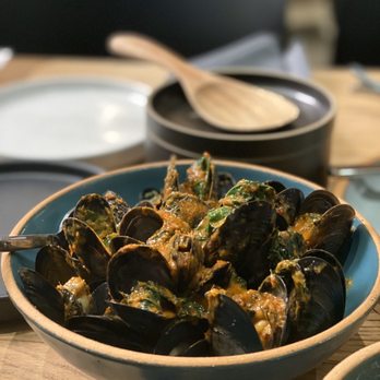 Nari - gaeng kua mussels (best dish!) - Thai Near Me - San Francisco, California Nari - gaeng kua mussels (best dish!) - Thai Near Me - San Francisco, California