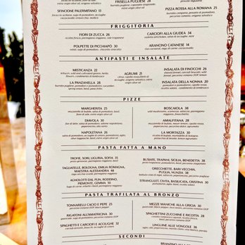 Funke - Menu - Italian Near Me - Beverly Hills, California