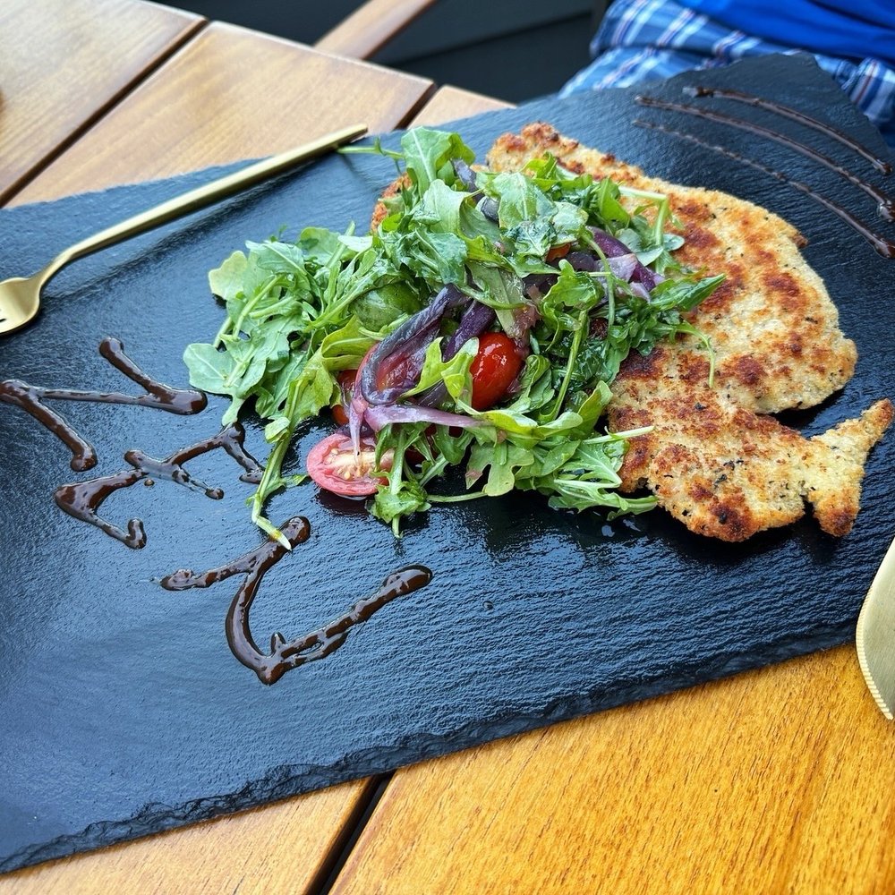 At The Rooftop - Chicken Milanasia - Cocktail Bars Near Me - Canton, Connecticut