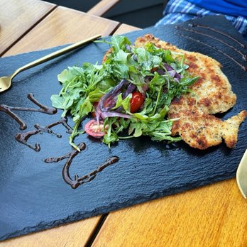 At The Rooftop - Chicken Milanasia - Cocktail Bars Near Me - Canton, Connecticut