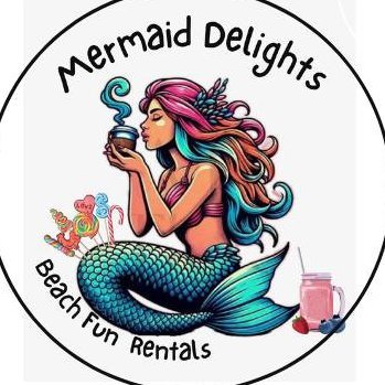Mermaid Delights And Beach Fun Rentals Logo