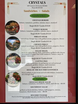 Menu photo 2 Crystals Grenada, MS