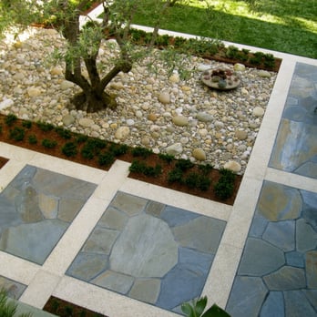 Garden Architecture - a stone patio with a tree in the middle - Landscaping Near Me - Berkeley, California Garden Architecture - a stone patio with a tree in the middle - Landscaping Near Me - Berkeley, California