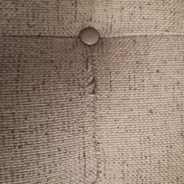 You can clearly see the seam failing here on this seat cushion. Very disappointing. You can clearly see the seam failing here on this seat cushion. Very disappointing.