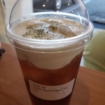 Moo Cafe - Assam milk tea w cheese foam. Disappointing. - Bubble Tea Near Me - Placentia, California Moo Cafe - Assam milk tea w cheese foam. Disappointing. - Bubble Tea Near Me - Placentia, California