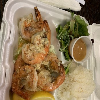 Pineapple Grill  - Garlic shrimp plate - Hawaiian Near Me - Hurst, Texas