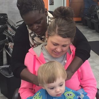 Hair Cuttery - Little boy getting his first (professional) haircut by Nancy. She rocked!!! - Hair Stylists Near Me - Chesapeake, Virginia Hair Cuttery - Little boy getting his first (professional) haircut by Nancy. She rocked!!! - Hair Stylists Near Me - Chesapeake, Virginia