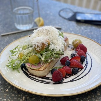 Deck. - Avocado Toast (so beautiful, and delicious!) - Hawaiian Near Me - Honolulu, Hawaii