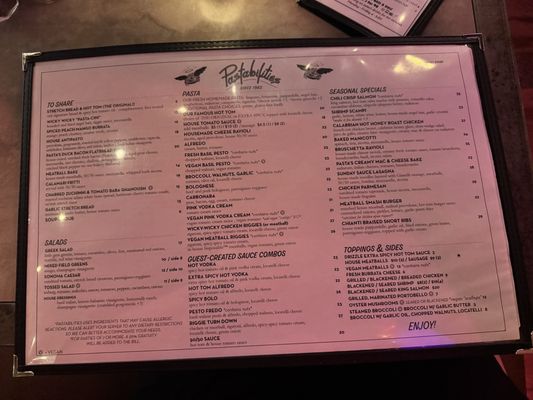 Menu photo 1 Pastabilities Syracuse, NY