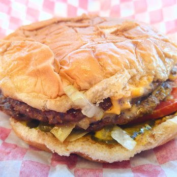 Weber's Superior Root Beer - 1/2 lb cheeseburger with all the fixins..but no flavor :( - Burgers Near Me - Tulsa, Oklahoma