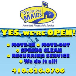 You've Got Maids of Annapolis - OPEN during COVID-19 crisis
