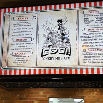 Donkey Mo’s - Menu - Korean Near Me - Austin, Texas