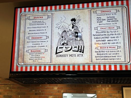 Menu photo 5 Donkey Mo’s Austin, TX