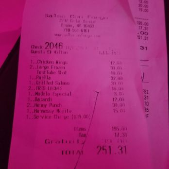 Salsa Con Fuego - Hell. NO gratuity .. should be optional - Bars Near Me - Bronx, New York Salsa Con Fuego - Hell. NO gratuity .. should be optional - Bars Near Me - Bronx, New York