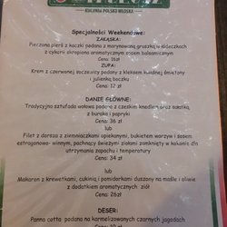 Trattoria da Tadeusz - Menu weekendowe ekstra