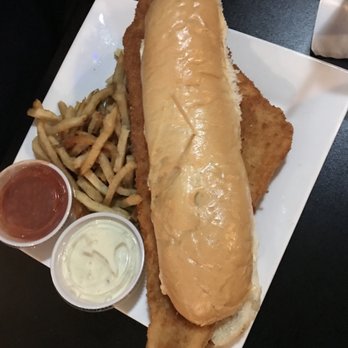 Z Pub & Diner - JUMBO cod sandwich. Cocktail and tartar sauces. Fries. YUM! - Diners Near Me - Beaver Falls, Pennsylvania Z Pub & Diner - JUMBO cod sandwich. Cocktail and tartar sauces. Fries. YUM! - Diners Near Me - Beaver Falls, Pennsylvania