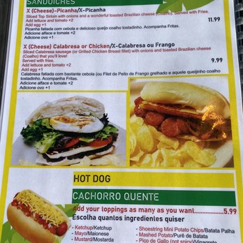 Brazil 4 You - Menu Sandwiches & Hotdogs - Grocery Near Me - Melbourne, Florida