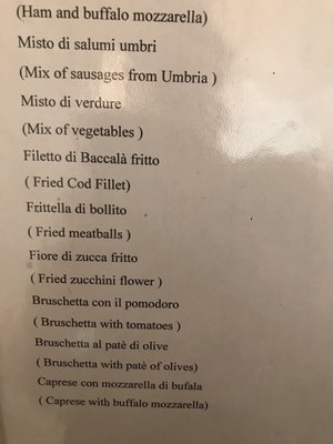 Menu photo 1 Da Fabrizio Rome, RM Menu photo 1 Da Fabrizio Rome, RM