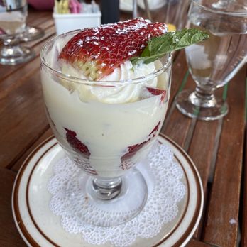 Soule Domain - Strawberries and cream - New American Near Me - Kings Beach, California