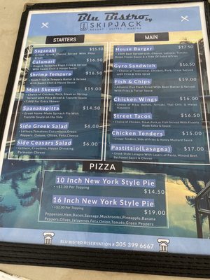 Menu photo 2 Blu Bistro and Bar Marathon, FL
