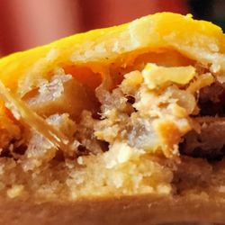 Fil-Am Oriental Food & Gifts - Two bites in. Chockful of savory filling with a tender crust, delicious! (5/24/24)