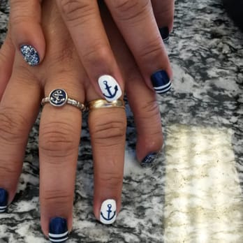 Green Ivy Nails & Spa - Awesome navy nails today! Thank you very much Kathy! I'll  be back soon for more! - Nail Salons Near Me - Temecula, California