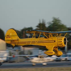 SkyThrills! - Sunset Takeoff in Waco YMF-5