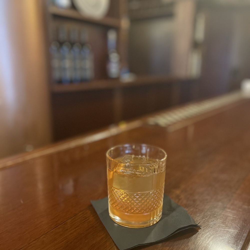 Jack's Oyster House - Letterhead with honey syrup, chai infused bourbon, and chai bitters. - Seafood Near Me - Albany, New York