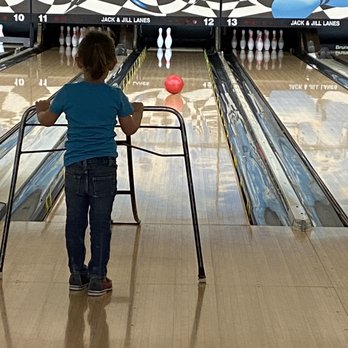 Jack and Jill Lanes - Kids can use ramps on the lanes. - Bowling Near Me - American Fork, Utah Jack and Jill Lanes - Kids can use ramps on the lanes. - Bowling Near Me - American Fork, Utah