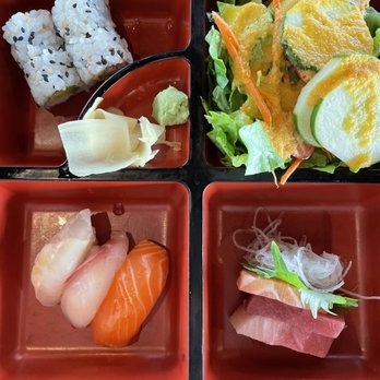 Yama - Bento box B that comes with miso soup - Sushi Bars Near Me - Charlotte, North Carolina Yama - Bento box B that comes with miso soup - Sushi Bars Near Me - Charlotte, North Carolina