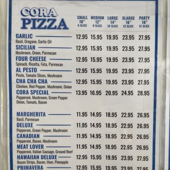 Cora Pizza - Menu - Pizza Near Me - Toronto, Ontario Cora Pizza - Menu - Pizza Near Me - Toronto, Ontario