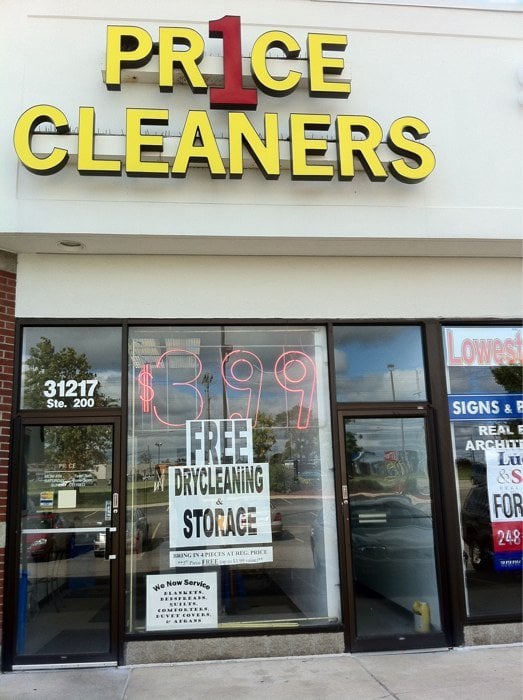 ONE PRICE CLEANERS 31217 W 14 Mile Rd, Farmington Hills, Michigan
