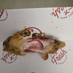 Uncooked chicken