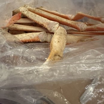 Angry Crab Shack - The bag was too small to get a picture but shrimp boil and crab legs! - Seafood Near Me - Orange Beach, Alabama