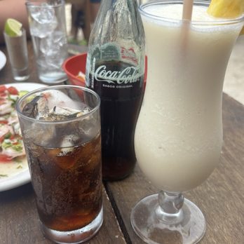 Picus - Mexican coke and pina colada - Seafood Near Me - Isla Mujeres, ROO Picus - Mexican coke and pina colada - Seafood Near Me - Isla Mujeres, ROO