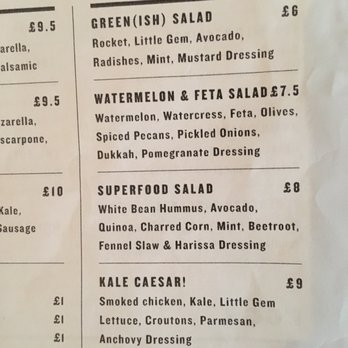 The Dynamo - Salad menu - Pizza Near Me - London, XGL