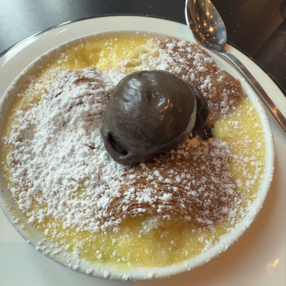 Bocanova - Chocolate croissant bread pudding - Latin American Near Me - Oakland, California Bocanova - Chocolate croissant bread pudding - Latin American Near Me - Oakland, California