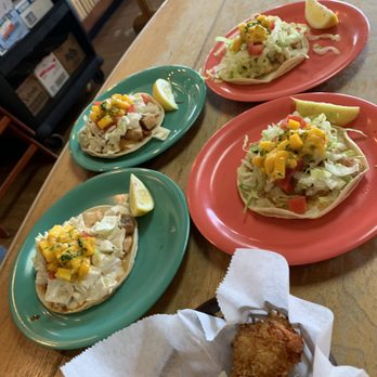 Coconuts Fish Cafe - Our favorite fish tacos and coconut shrimp. Onilicious!! - Seafood Near Me - Kihei, Hawaii