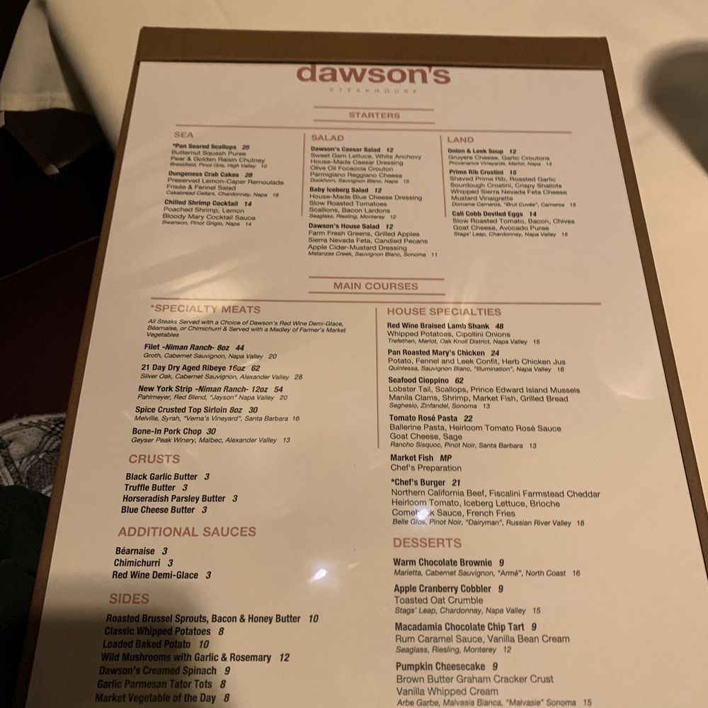 Dawson's - Steakhouses Near Me - Sacramento, California