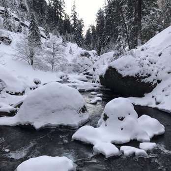 Wahclella Falls Hike - After the historic snowfall. - Hiking Near Me - Bonneville, Oregon Wahclella Falls Hike - After the historic snowfall. - Hiking Near Me - Bonneville, Oregon